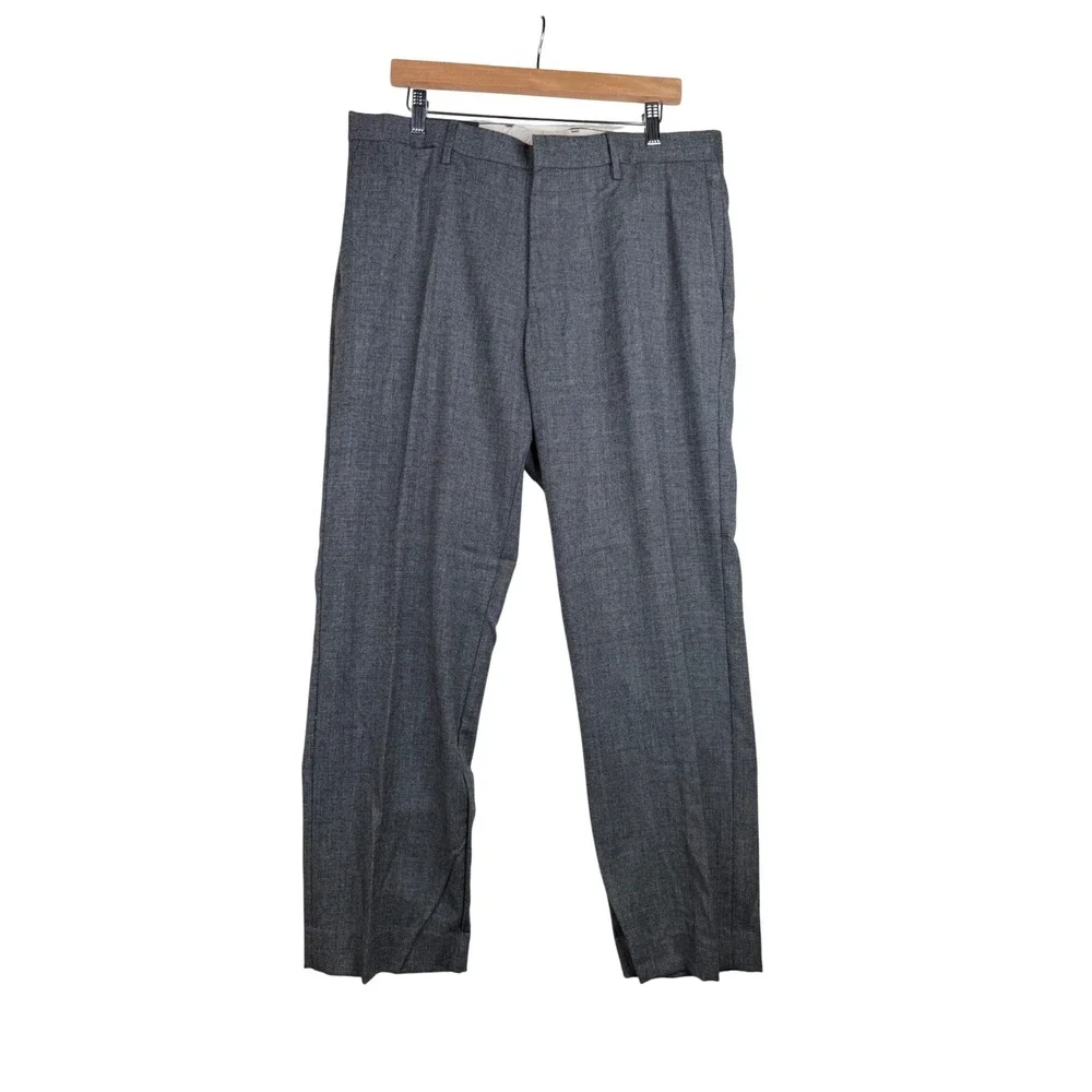 New Banana‎ Republic Tailored Slim Fit Wool Dress Pants 35 x 30 Dark Grey